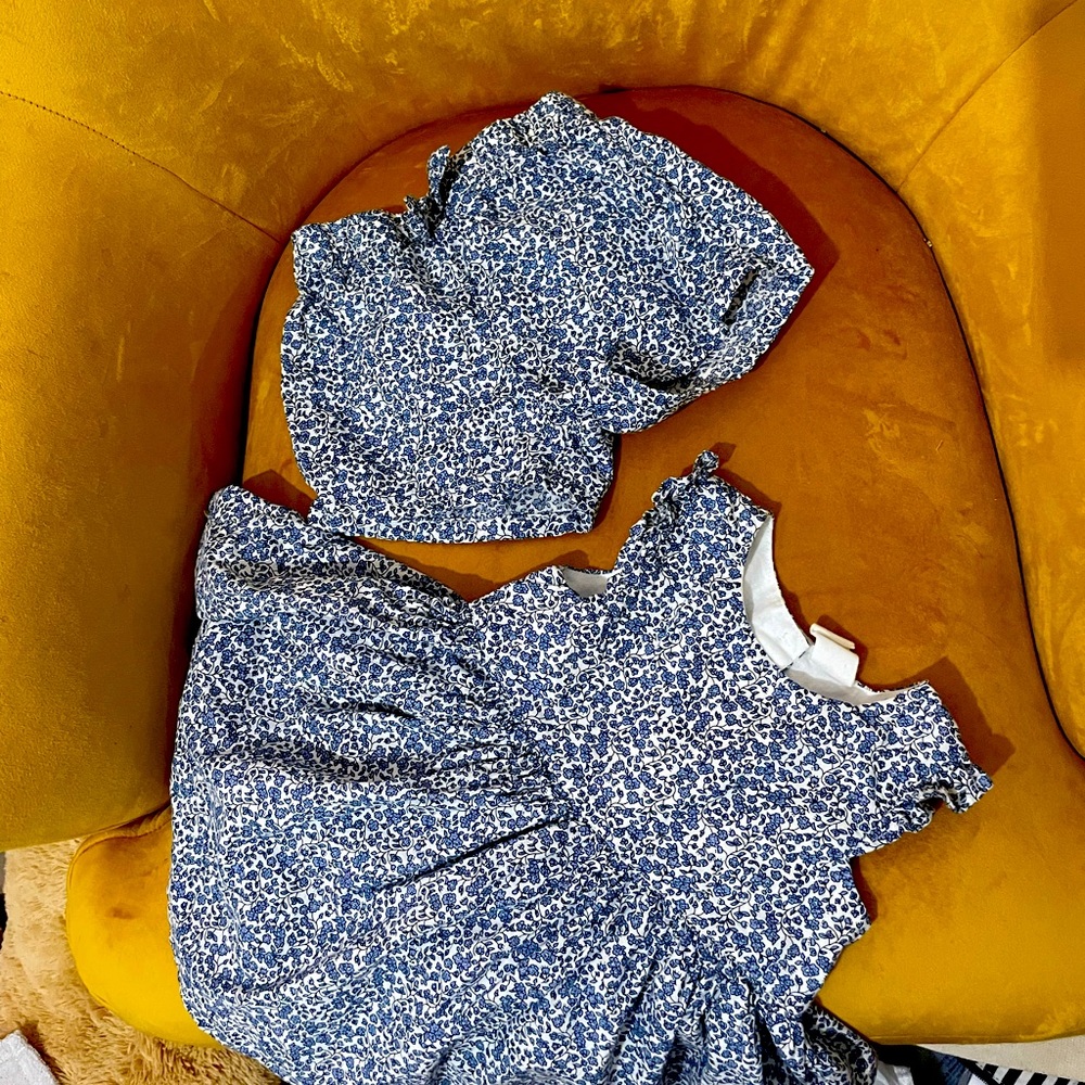 H&M Vintage Feels Floral Dress / matching shorts